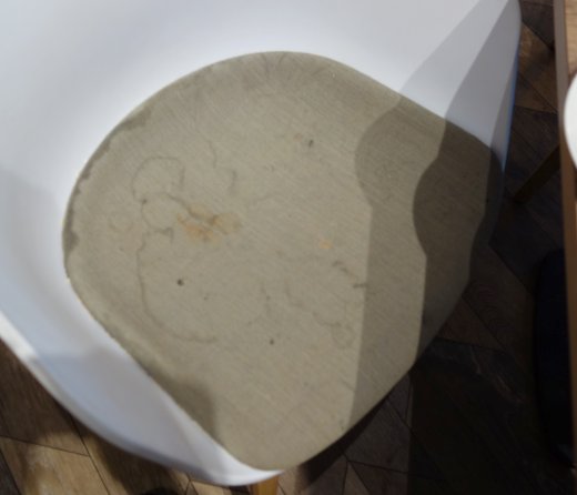 Filthy and dirty chairs at Dobbies Cirencester