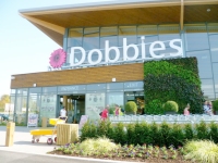 The entrance to Dobbies in Liverpool