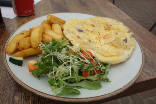Spanish omelette at Granny Smith's cafe
