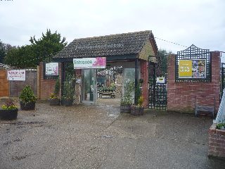 Entrance to the Thompsons Garden Centre in Newchurch, Isle of Wight
