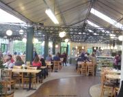 View of the cafe at Whitehall garden centre, Lacock