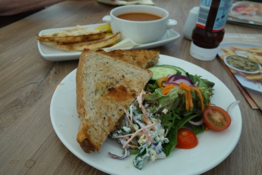 Ham and Cheese Toastie at Dobbies Garden Centre