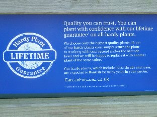 Garden Centre Group lifetime hardy plant guarantee