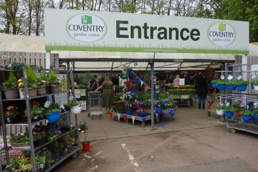 Entrance to Coventry Garden Centre