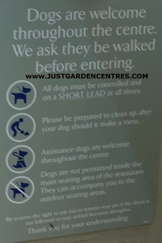 Dog Policy at Derby Garden Centre