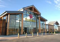Entrance to Dobbies in Chesterfield