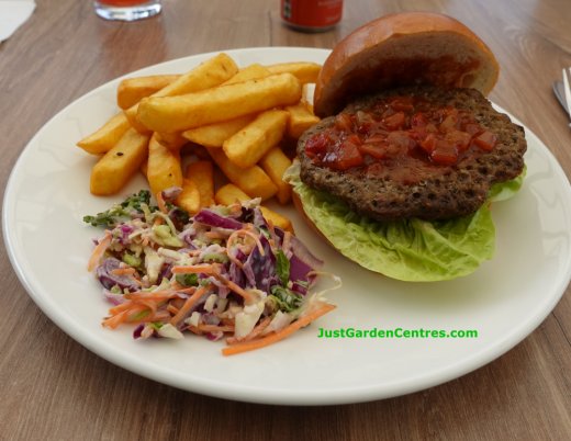 Burger and Chips at Dobbies Royston