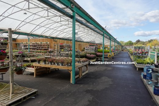 Covered part of plants area Dobbies Royston