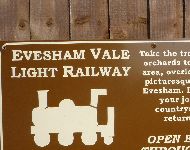 Sign for Evesham Light Railway