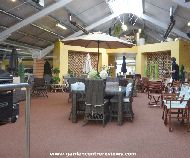 Garden furniture display