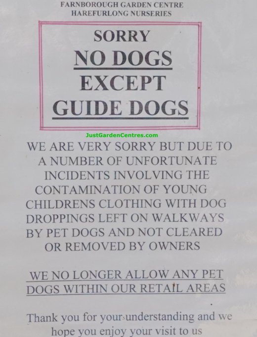 Farnborough Garden Centre Dog Policy