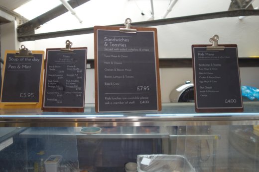 Menu at Flowerland Iver