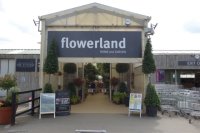 Entrance to the Flowerland Garden Centre in Iver