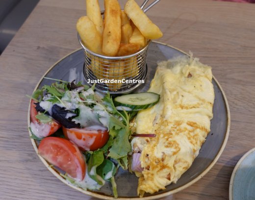 Omelette at Frosts Woburn Sands cafe