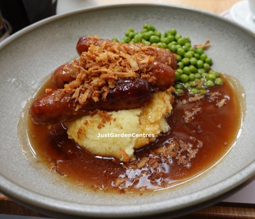 Sausages and mash at Gates Woodlands Hinckley