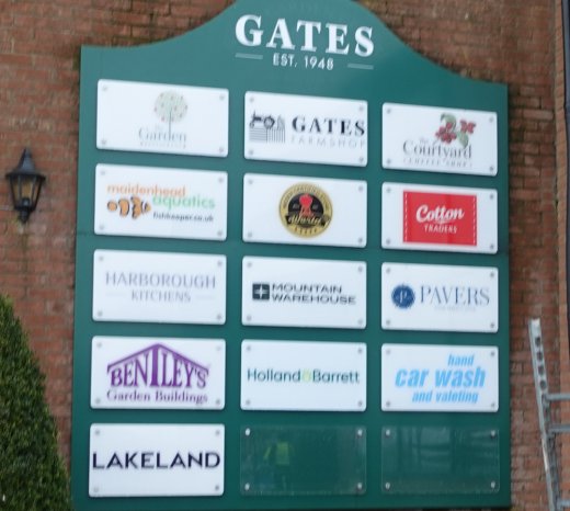 Concession shops at Gates Garden Centre