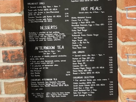 Restaurant menu part 2