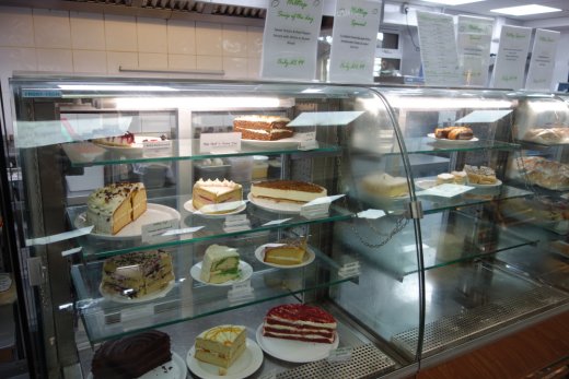 Cakes at Hilltop Cafe