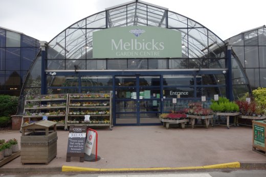 Entrance to Melbicks Garden Centre