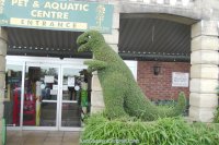 More topiary at the entrance