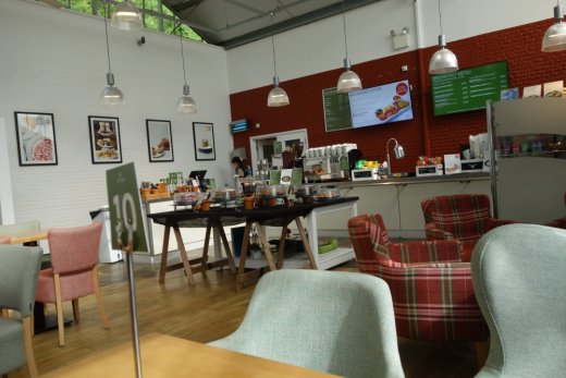 Cafe interior Notcutts Booker