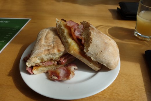 Bacon ciabatta