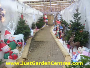 Entrance to Santa's grotto at Notcutts Solihull