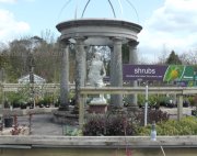 View of the shrub section in the plants area