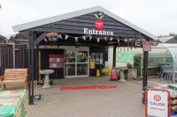 Entrance to Poddington Garden Centre