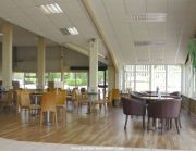 Cafe interior at Polhill, Coton Orchard