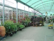 View of covered plants area