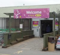 Entrance to Polhill Garden centre Sevenoaks