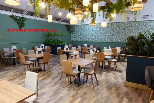Dog friendly area of the cafe at Rugby Garden Centre