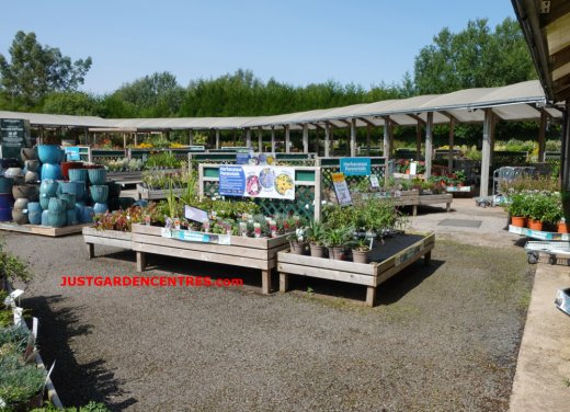 Covered walkways at Rugby Garden Centre