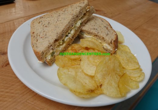 Egg Mayonnaise sandwich at Sapcote Garden Centre Cafe