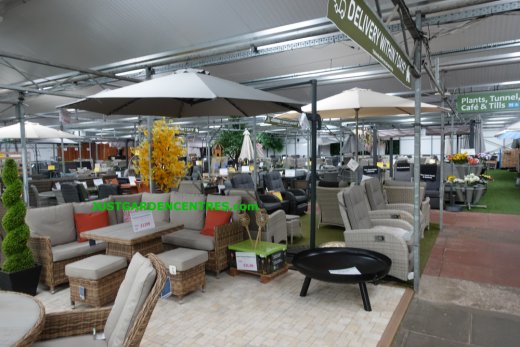 Huge display of garden furniture