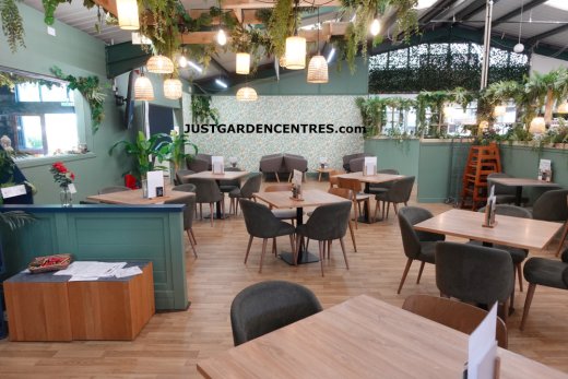 View of cafe at Shinfield Garden Centre