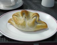 A Cornish pasty at Bertram's Cafe