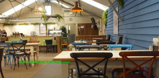 View of cafe at Studley Garden Centres