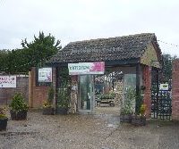 Entrance to Thompsons Garden Centre in Newchurch