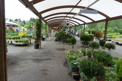 Covered pathway at Warwick Garden Centre
