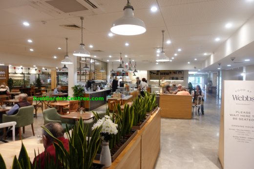 View of the main cafe at Webbs of Wychbold