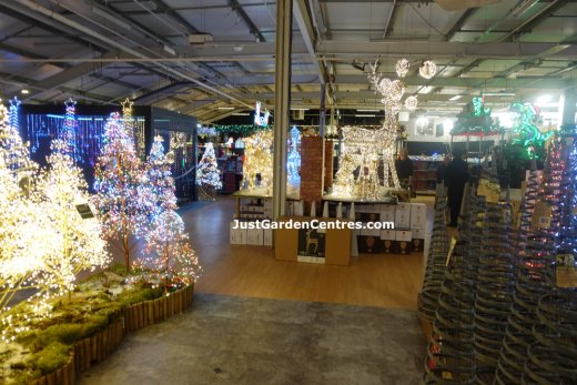 Christmas display at Webbs of Wychbold