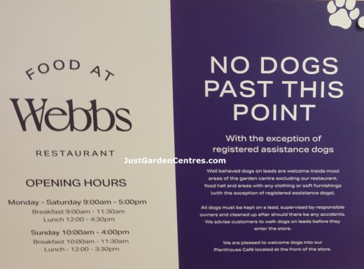 Webbs of Wychbold Dog Policy