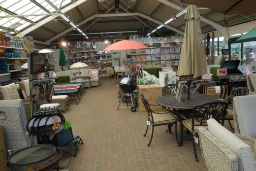 Garden furniture at Worcester Garden Centre