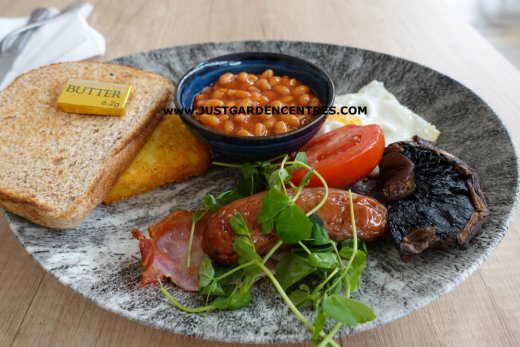 Light Breakfast at Worlds End Garden Centre cafe