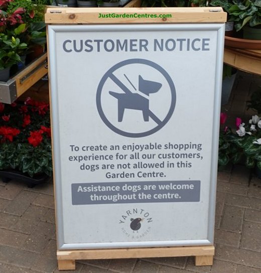 Yarnton Garden Centre Dog Policy